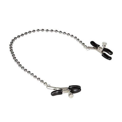 Nipple Play Silver Beaded Nipple Clamps - Nipple and Clit Clamps