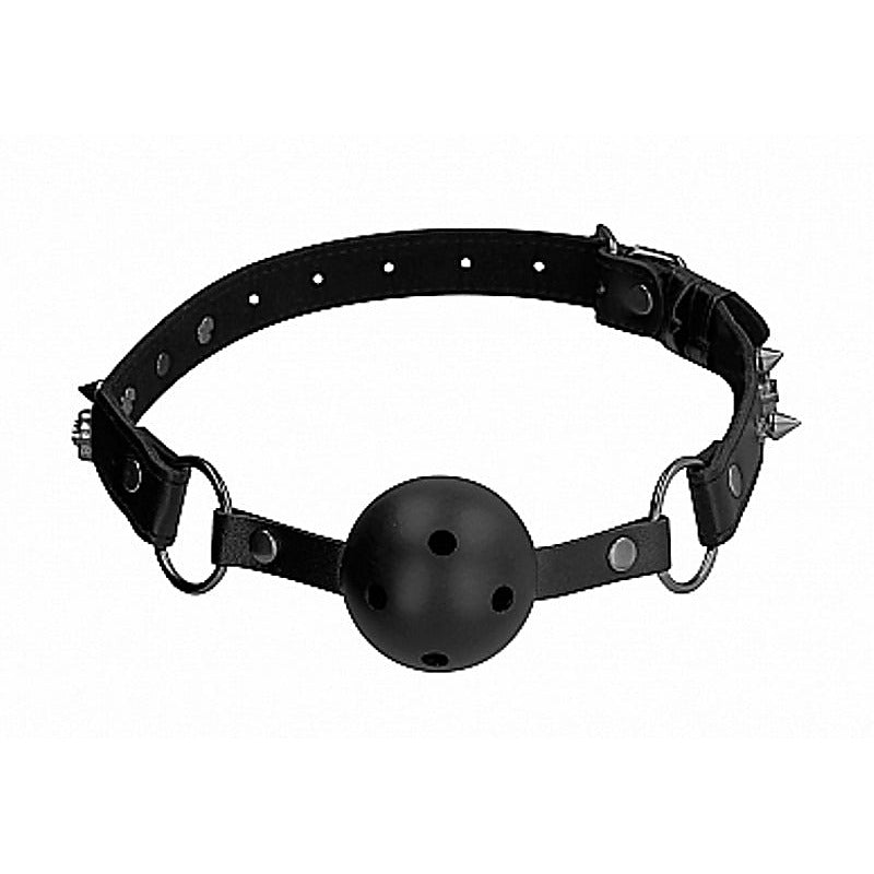 Skull And Bones Breathable Ball Gag By Shots Toys - Bondage Gags and Bits