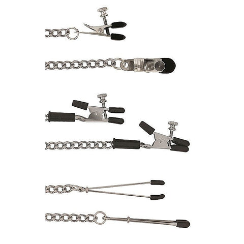 Adjustable Clamp Set by Spartacus Enterprises - Nipple and Clit Clamps