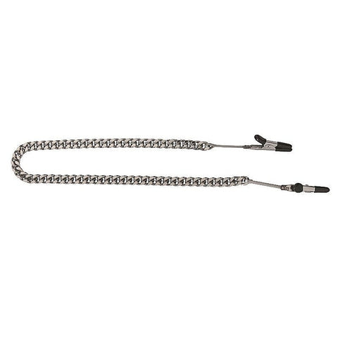 Endurance Teaser Tip Clamps With Jewel Chain By Spartacus - Breast and Nipple Toys