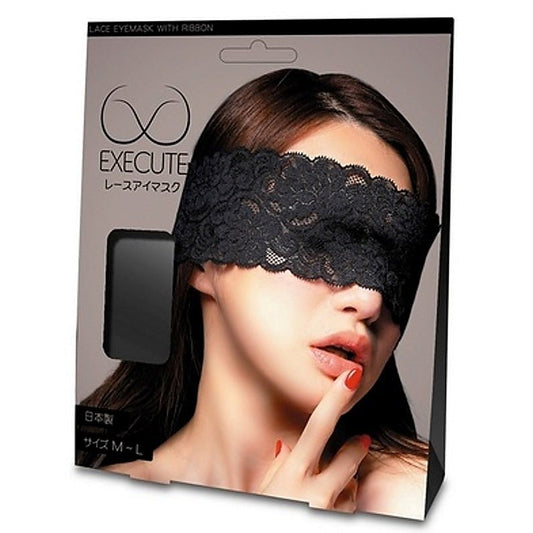 Execute Lace Eyemask with Ribbon - Masks And Blindfolds