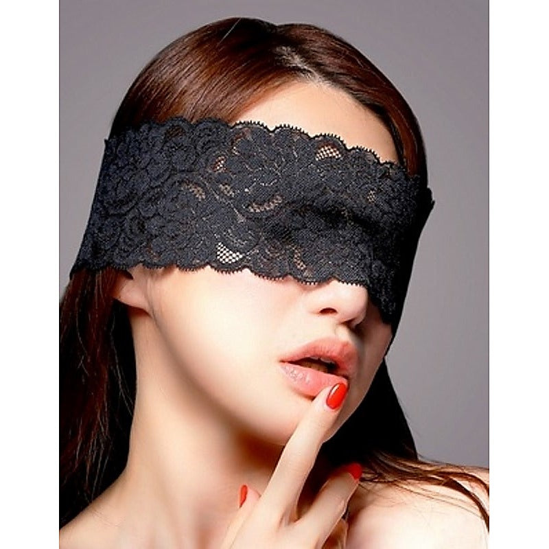 Execute Lace Eyemask with Ribbon - Masks And Blindfolds