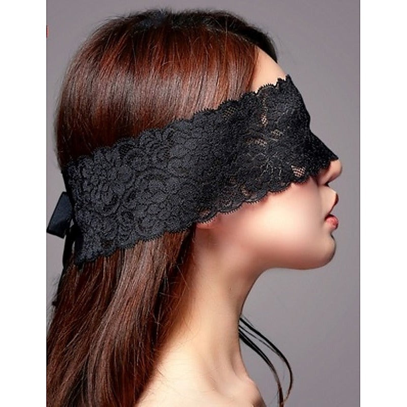 Execute Lace Eyemask with Ribbon - Masks And Blindfolds