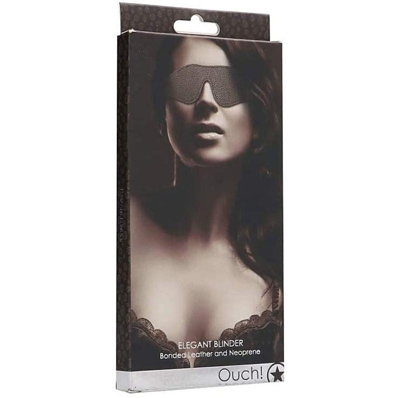 Ouch! Elegant Blinder Bondage Blindfold by Shots Toys - Cuffs and Restraints