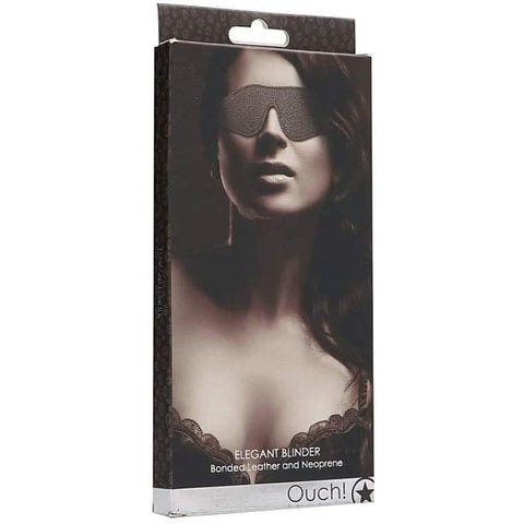 Ouch! Elegant Blinder Bondage Blindfold by Shots Toys - Cuffs and Restraints