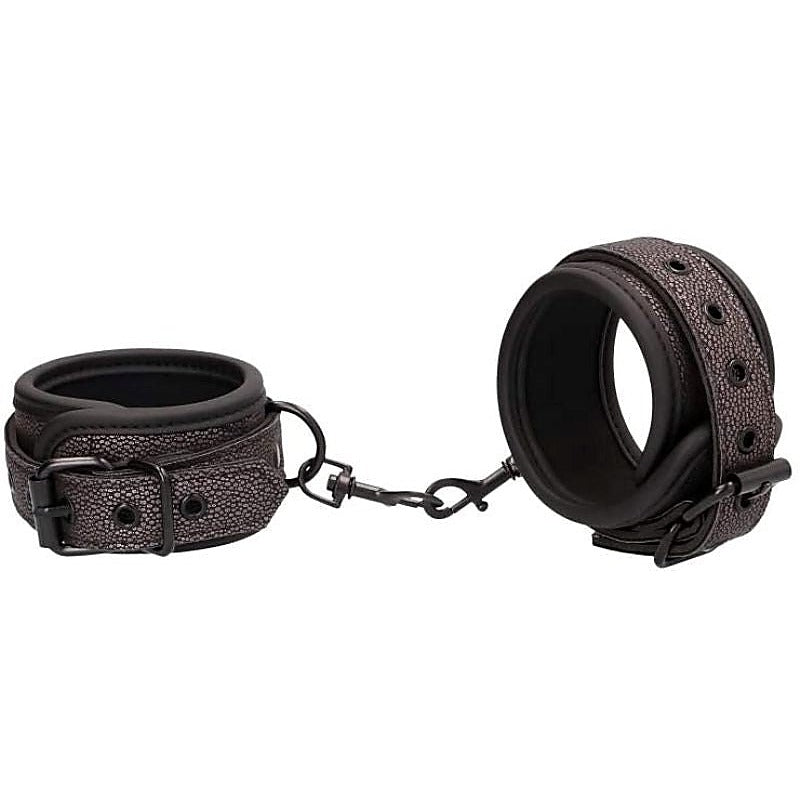 Ouch! Elegant BDSM Play Ankle Cuffs by Shots Toys - Cuffs and Restraints
