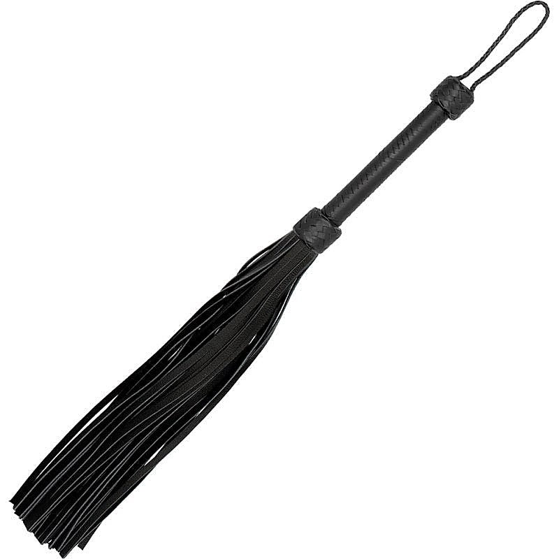 Pain Heavy Leather Tail Flogger By Shots Toys - Whips And Crops