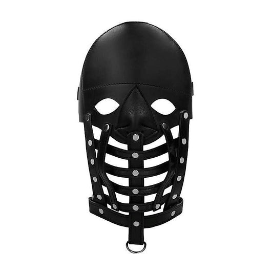 Pain Leather Male Mask - Bondage Hoods