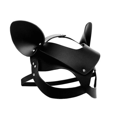 Bad Kitten Leather Cat Mask By Xr Brands - Masks And Blindfolds