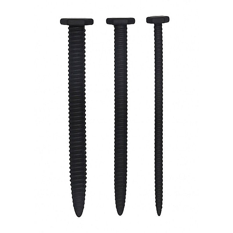Ouch Silicone Screw Plug Set by Shots Toys - Penis Plugs