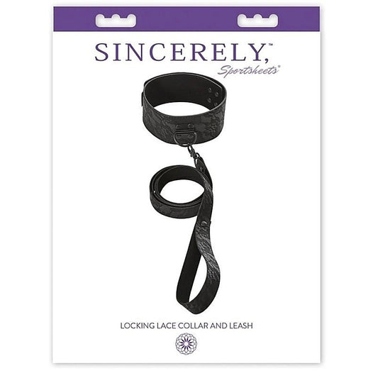 Sincerely Locking Lace Collar and Leash - Collars and Leads