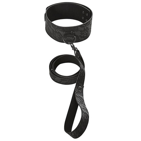 Sincerely Locking Lace Collar And Leash By Sportsheets - Collars and Leads