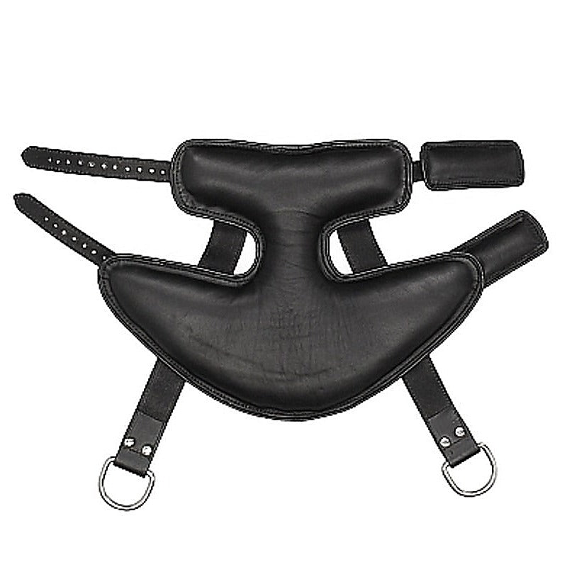 Wrap-Around Leather Suspension Ankle Cuffs By Shots Toys - Cuffs and Restraints