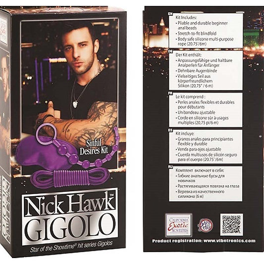 Nick Hawk Gigolo Sinful Desires Kit By California Exotics - Sex Kits