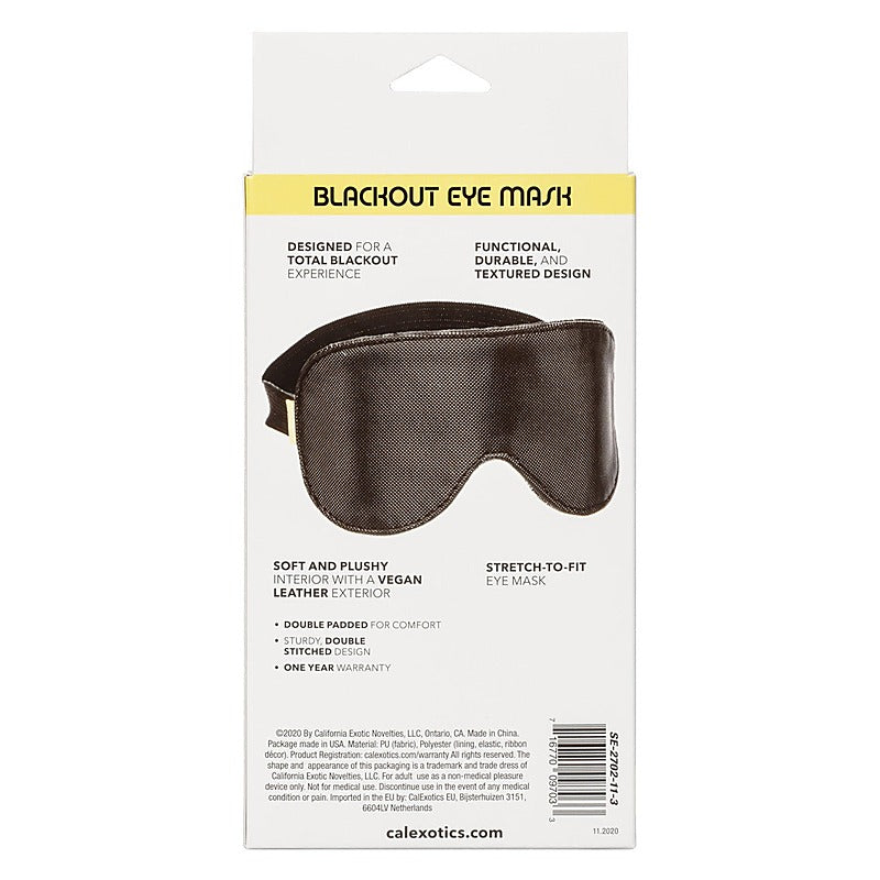 Premium Boundless Fetish Play Blackout Eye Mask - Masks And Blindfolds