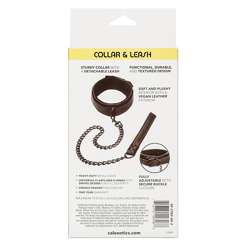 California Exotics Boundless Bondage Collar and Leash - Collars and Leads