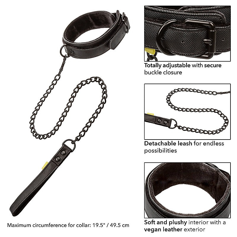 California Exotics Boundless Bondage Collar and Leash - Collars and Leads