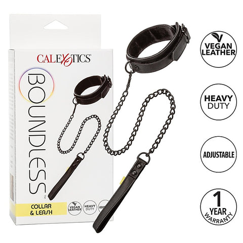 California Exotics Boundless Bondage Collar and Leash - Collars and Leads