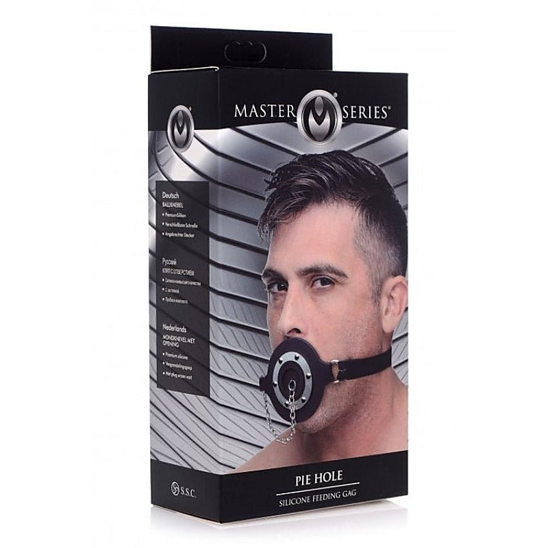 Pie Hole Silicone Feeding Gag By Xr Brands - Bondage Gags and Bits