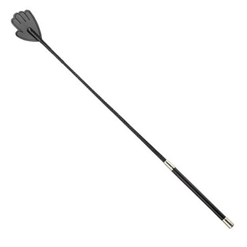 26 Inch Black Hand Tip Bondage Crop - Whips And Crops