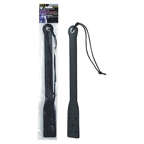 18 Inch Long Black Leather Slapper By Spartacus Enterprises - Paddles And Slappers