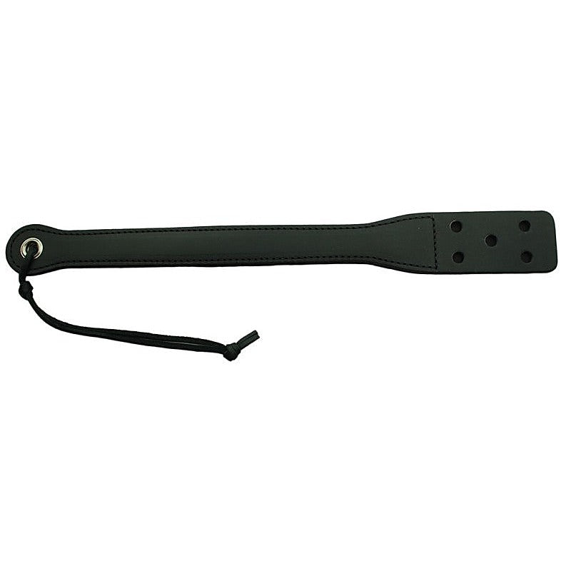 18 Inch Long Black Leather Slapper By Spartacus Enterprises - Paddles And Slappers