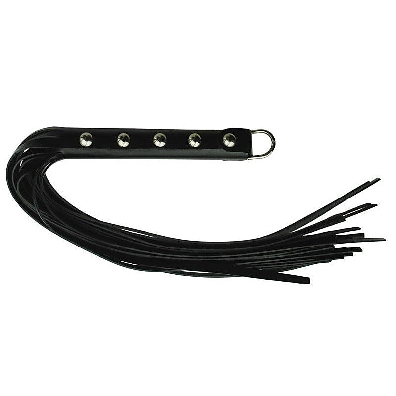 Spartacus Enterprises' Leather-Bound Studded Grip Whip - Whips And Crops