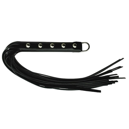 Spartacus Enterprises' Leather-Bound Studded Grip Whip - Whips And Crops