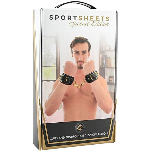 Sportsheets Cuffs and Blindfold Set Special Edition - Cuffs and Restraints