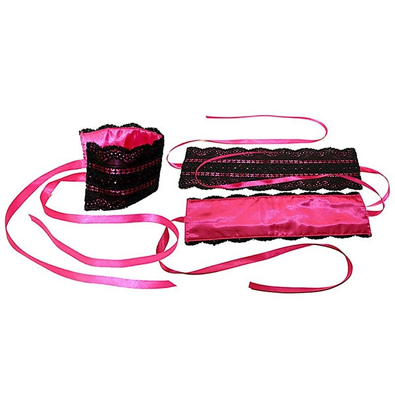 Satin and Lace Intimacy Set by Sportsheets - Cuffs and Restraints