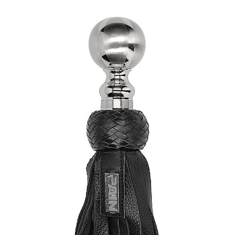 Pain Heavy Metal Ball Flogger By Shots Toys - Whips And Crops