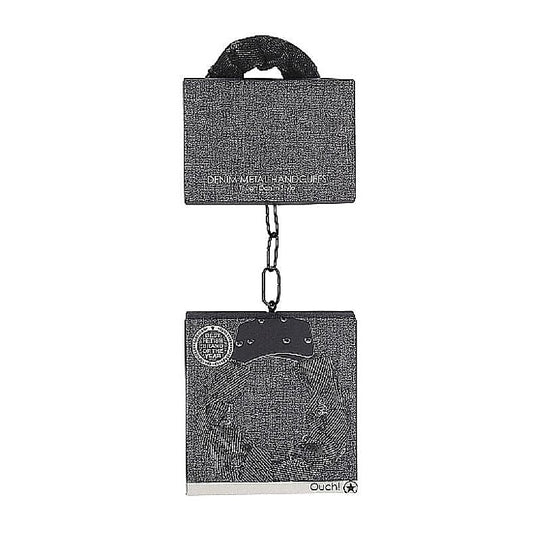 Ouch! Denim Metal Handcuffs - Cuffs and Restraints