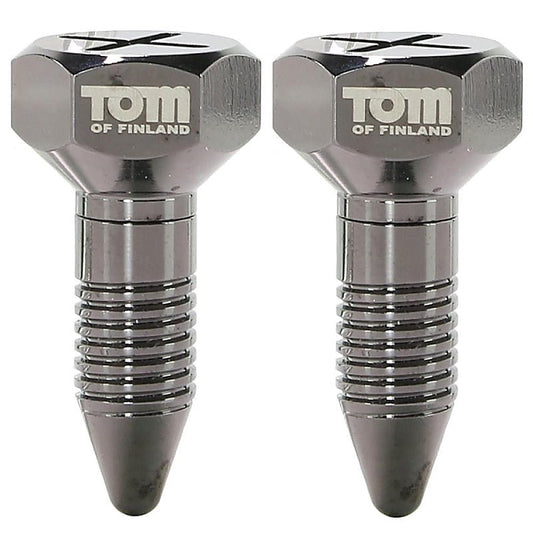 Tom of Finland Screw U II Magnetic Nipple Clamps - Nipple and Clit Clamps
