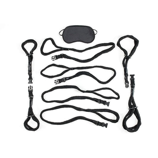 Fetish Fantasy Series BDSM Rope Cuff And Tether Set - Cuffs and Restraints