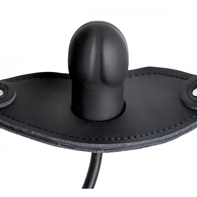 Silencer Inflatable Locking Bdsm Play Gag By Xr Brands - Bondage Gags and Bits