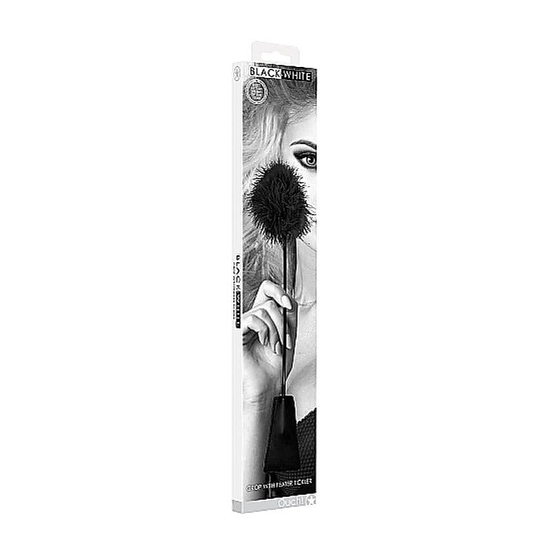 OUCH! & Crop with Feather Tickler Feather Crop - Whips And Crops