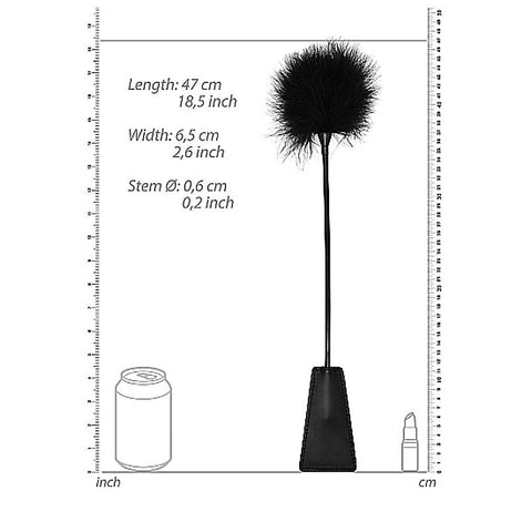 OUCH! & Crop with Feather Tickler Feather Crop - Whips And Crops