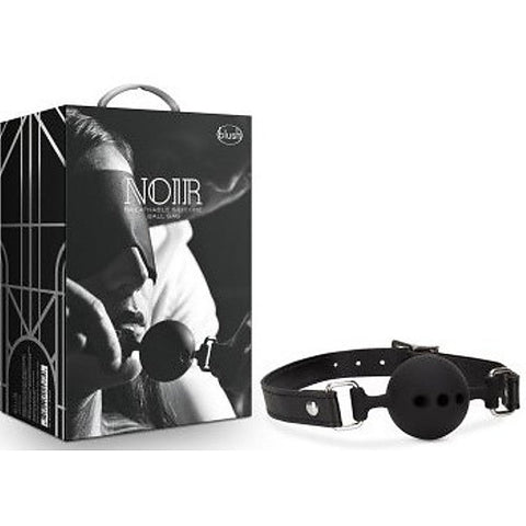 Breathable Silicone Gag Black