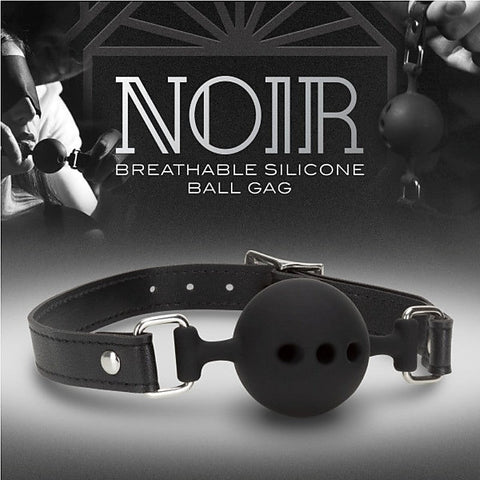 Breathable Silicone Gag Black