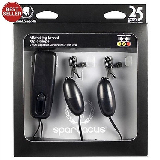 Vibrating Alligator Mini Nipple Clamps Black - Nipple and Clit Clamps