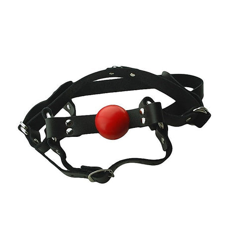 Full Head Harness with 1.5in Red Bondage Ball Gag
