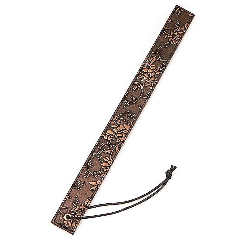 Brown Floral Print Paddle By Spartacus Enterprises - Paddles And Slappers