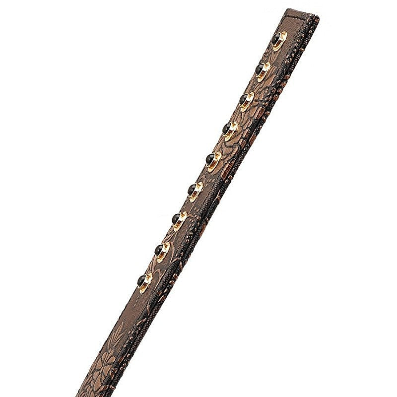 Brown Floral Print Paddle By Spartacus Enterprises - Paddles And Slappers