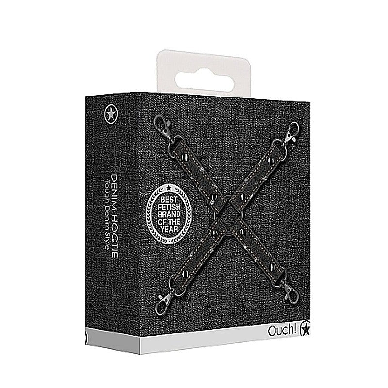 Denim Hogtie by Shots Toys - Cuffs and Restraints