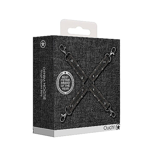 Denim Hogtie by Shots Toys - Cuffs and Restraints