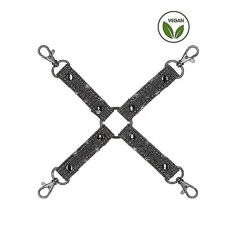 Denim Hogtie by Shots Toys - Cuffs and Restraints
