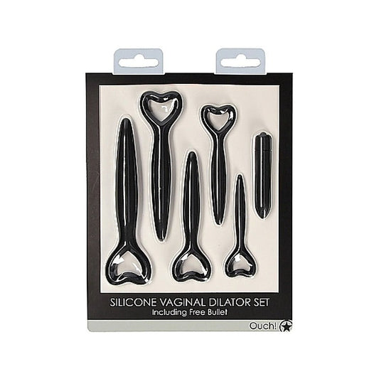 OUCH! Silicone Vaginal Dilator Set - Black - Dental and Clinical