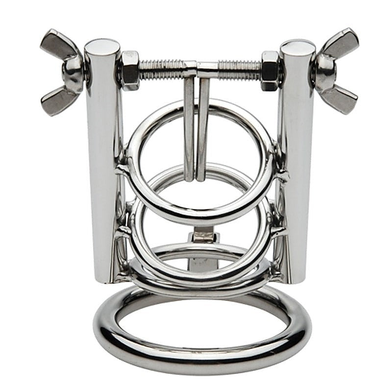 Stainless Steel Urethral Spreader CBT Chastity Cage - Male Chastity
