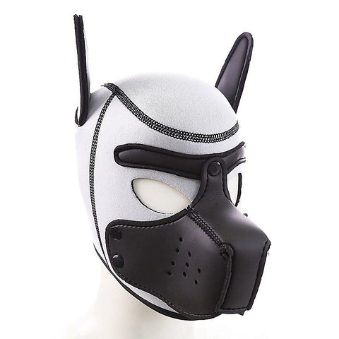 Black Mouth Dog Hood - Bondage Hoods