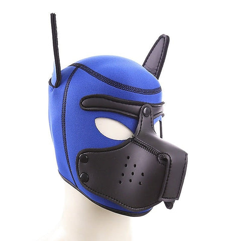 Black Mouth Dog Hood - Bondage Hoods